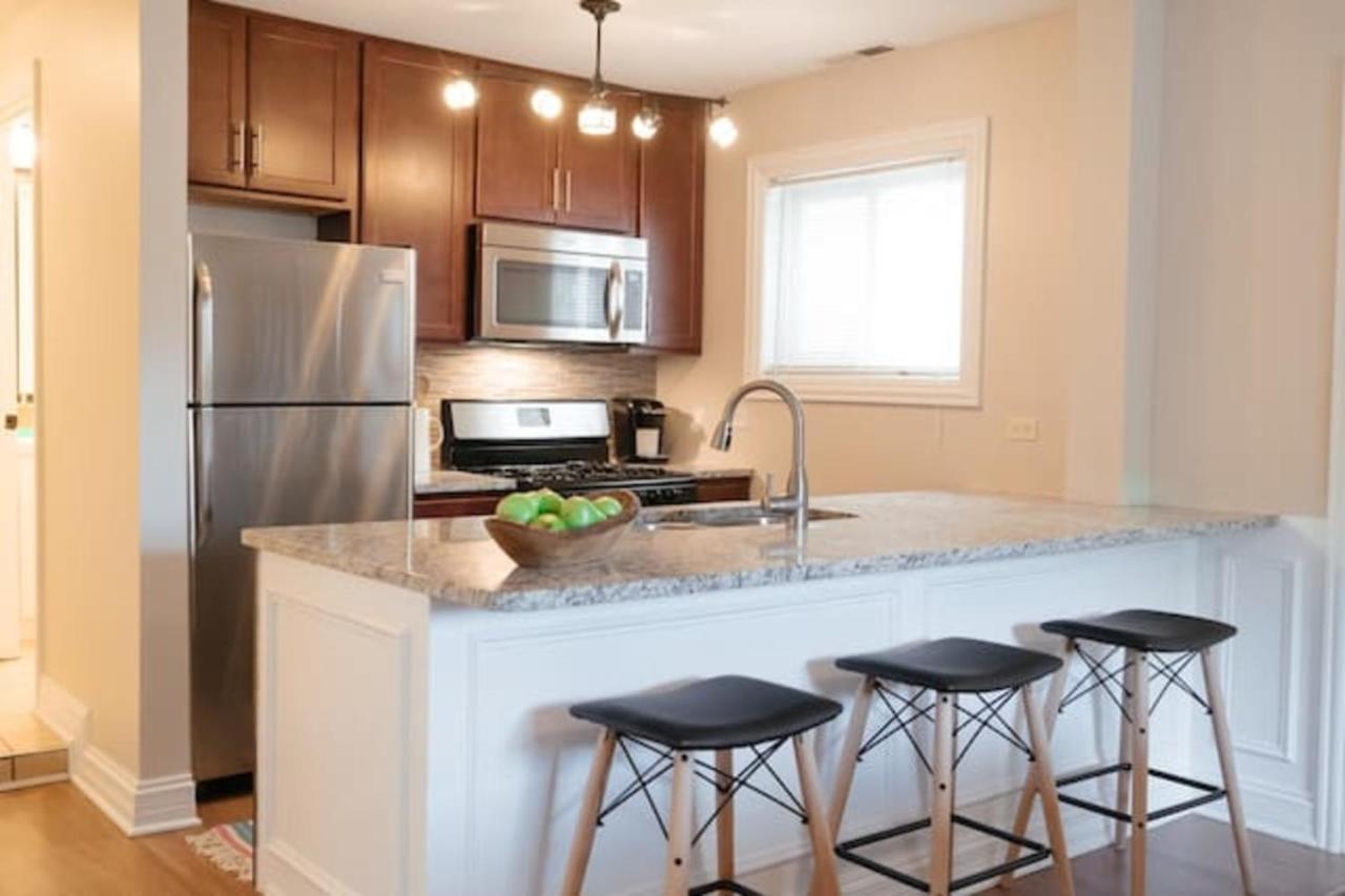 Cozy & Stylish 2Br Apt Near O'Hare Int'L Airport - Central Cozy Dunning المظهر الخارجي الصورة